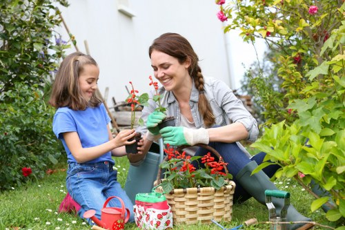 Community gardener working in a Haringey garden